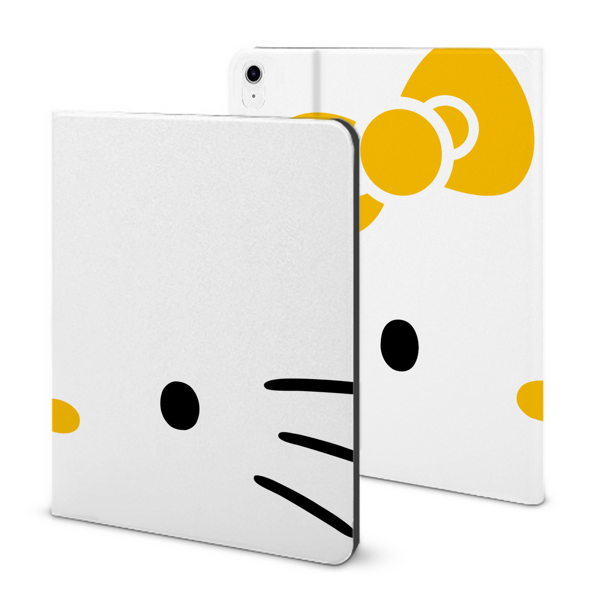 （画像用） Hello Kitty ハローキティ IPad ケース ブック型 PUレザー TPU 耐衝撃 軽量 薄型 ペン収納なし 全面保護 IPad 各モデル対応